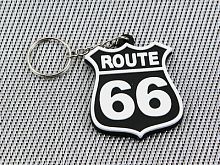 Музыкальный сувенир Брелок Route 66 черный